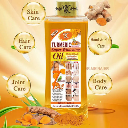 Turmeric essential oil facial body massage oil moisturizing diffuser aromatherapy nourishing smooth body facial skin care 200ml Mysterious