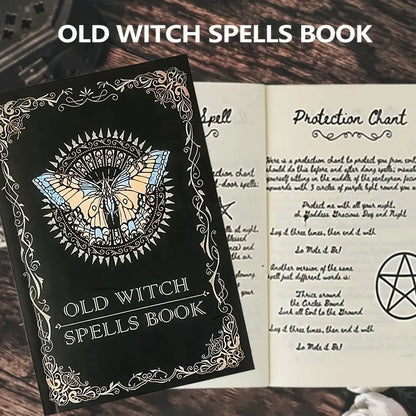 Old Witch Spells Book - Essential Tool for Witches &amp; Wizard Beginners,  Perfect for Birthdays, Easter, Christmas, Halloween Gift Mysterious