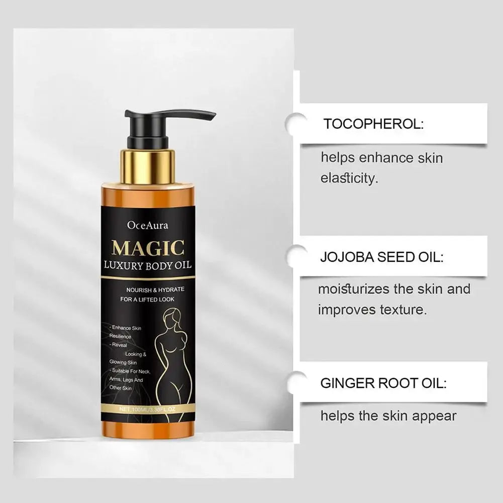 Body Essence Oil Deep Moisturizing Anti Dryness Lightweight Non-sticky Continuous Nourishing Massage Serum Oil Mysterious