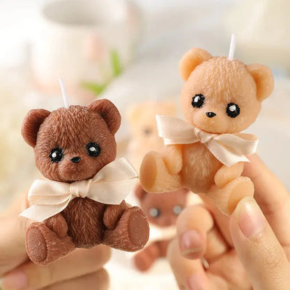Christmas Bear Candles Aromatic Candles Christmas Adorable Decorative Candle for Wedding Gifts for Personalized Guests Mysterious