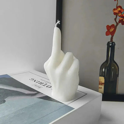 Universal Creative Candles Middle Finger Shaped Gesture Scented Candles Durable Funny Quirky Gifts Home Decoration Ornaments Mysterious