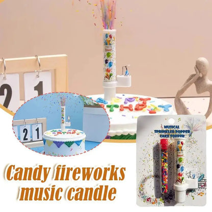 Surprise Candles Happy Birthday Cake Decorated Candles Creative Catapult Candy Effects Decorated Candles Mysterious