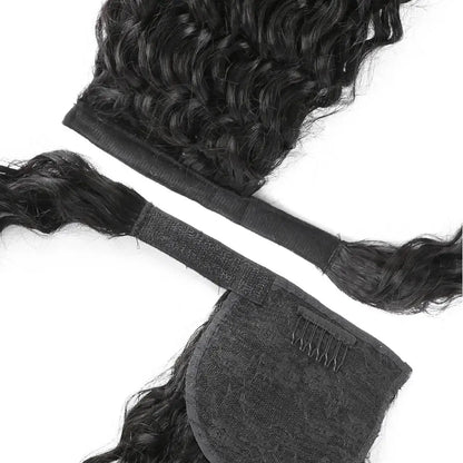 Ponytail Human Hair Wrap