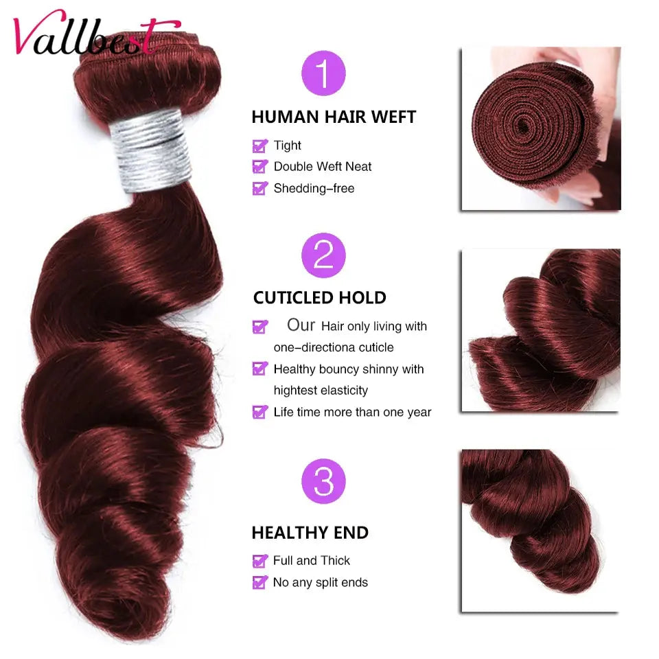 Vallbest 99J Loose Wave Bundles