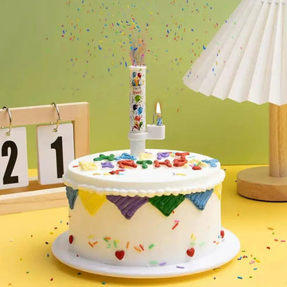 Surprise Candles Happy Birthday Cake Decorated Candles Creative Catapult Candy Effects Decorated Candles Mysterious