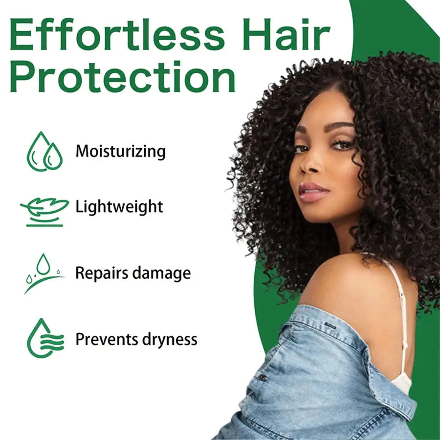 Effortless Hair Protection features for 100ml Wig Milk Spray: Moisturizing, Lightweight, Repairs damage, Prevents dryness.