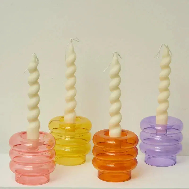 2pc Spiral Candles Scented Candle Decorative Candles Taper Candles Home Decor Wedding Decoration Centerpieces Candlestick Gift Mysterious