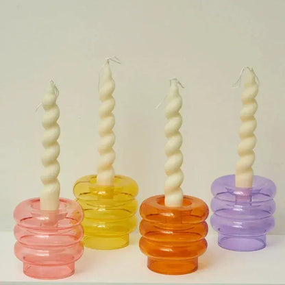 2pc Spiral Candles Scented Candle Decorative Candles Taper Candles Home Decor Wedding Decoration Centerpieces Candlestick Gift Mysterious