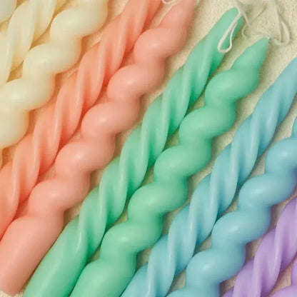 2pc Spiral Candles Scented Candle Decorative Candles Taper Candles Home Decor Wedding Decoration Centerpieces Candlestick Gift Mysterious