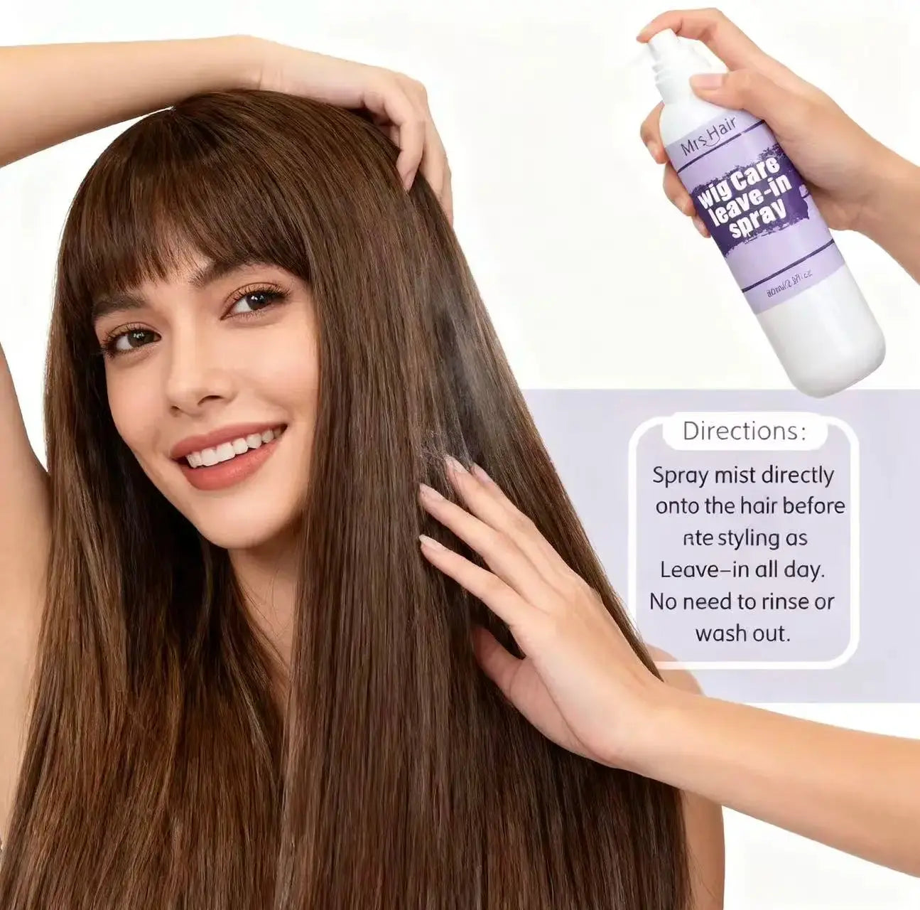 Hair Care Essential Oil Spray, Nourishing &amp; Repair, Smooth Shiny Finish, Long-Lasting Fragrance, Easy Use for All Hair Types Mysterious