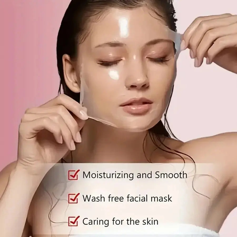 Collagen Peel Mask, Biotin Collagen Wrap Mask Day and Night, Deep Hydration, Night Care Mask Cream. Mysterious