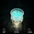 Low Temperature Candles Glow in The Dark White Peony Flower Shaped Luminous Candles Adult Heat Body Safe Drip Candles Wax Play Mysterious