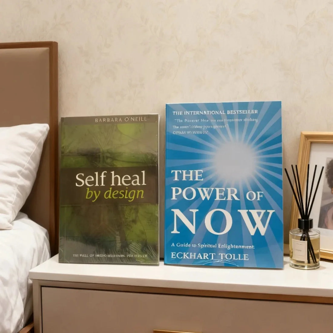 Two Books Set-《Self Heal By Design》+《THE POWER OF NOW》Blueprint Wholeness: Embodied Healing &amp; Present-Moment Awareness Guide
