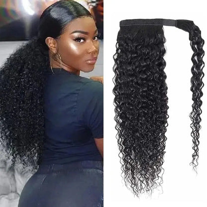 Ponytail Human Hair Wrap