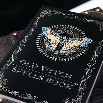 Old Witch Spells Book - Essential Tool for Witches &amp; Wizard Beginners,  Perfect for Birthdays, Easter, Christmas, Halloween Gift Mysterious