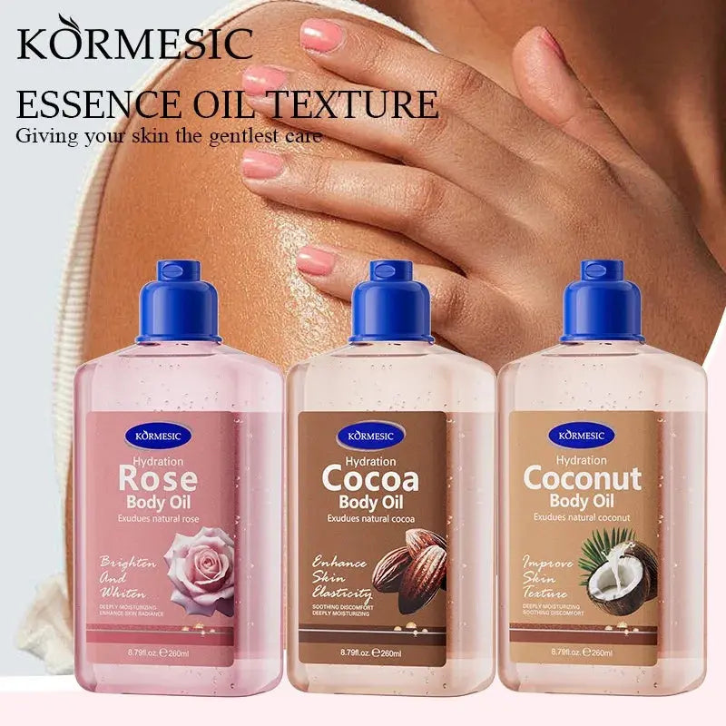 New Body Care Oil  Brightens Skin  Suitable for all skin types，Coconut Body Oil，Cocoa Body Oil，Rose Body Oil，VITALIZING BODY OI Mysterious