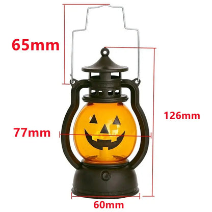 Candle Holders lantern for Table Retro Flameless Kerosene Lamp Desktop Candlestick Chandelier Christmas New Year Night Light Mysterious