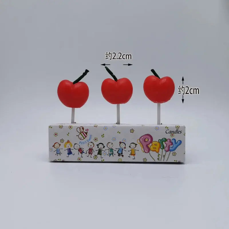 5pcs Fruit Cake Candles Fruit Birthday Decorations Cute Banana Grapes Cupcake Candles Kids Birthday Baby Shower Party Decoration Mysterious