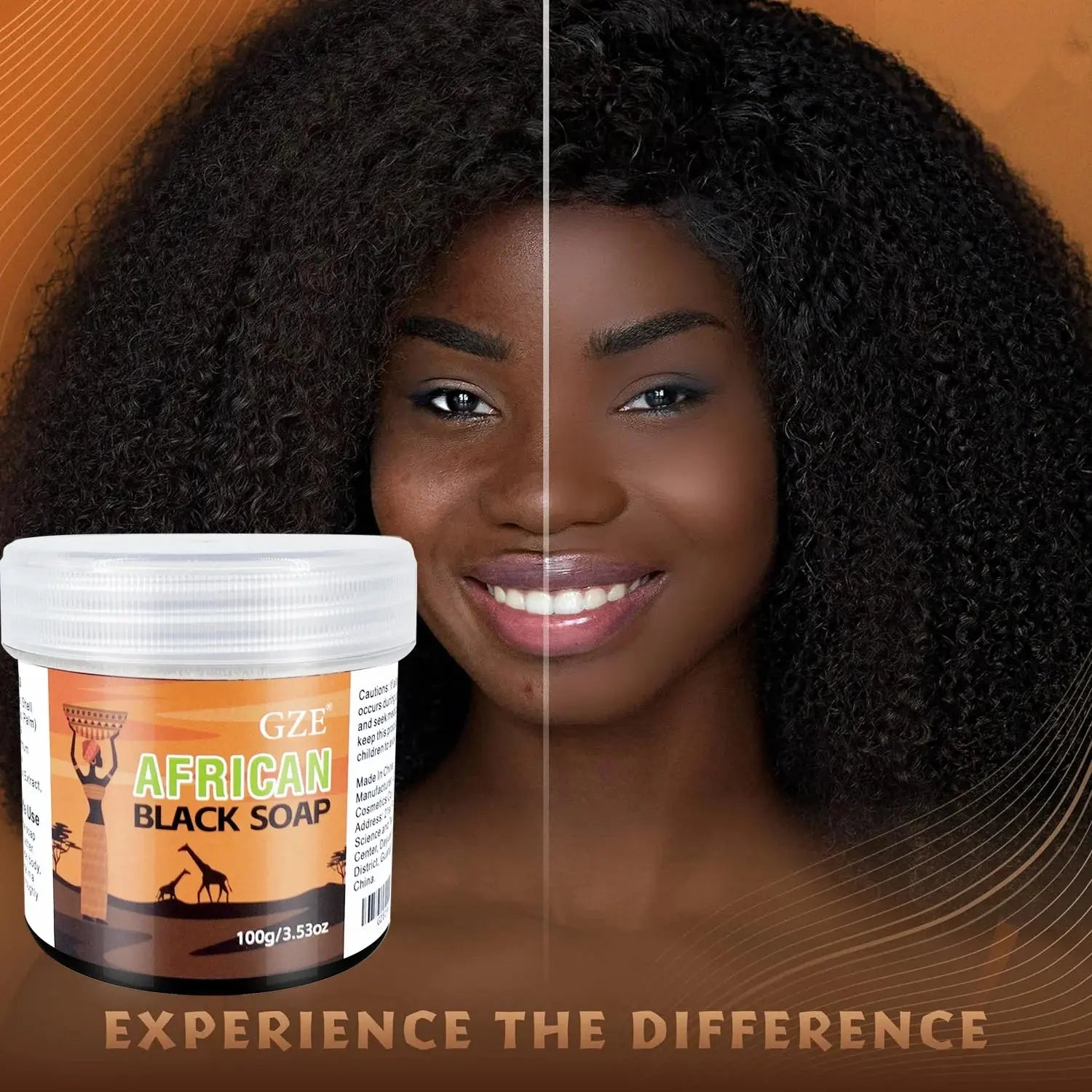GZE African Black Soap 3-in-1