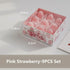 4/6/9PCS Strawberry Shaped Scented Candles Gift Box Handmade Realistic Fruit Scented Aromatherapy Mini Candles Home Decor Gifts Mysterious
