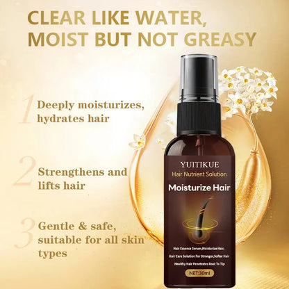 Hair Essence Nutrient Spray 30ml - Deeply Moisturizes &amp; Strengthens Hair, for Stronger Softer Hair, Root to Tip Care Mysterious